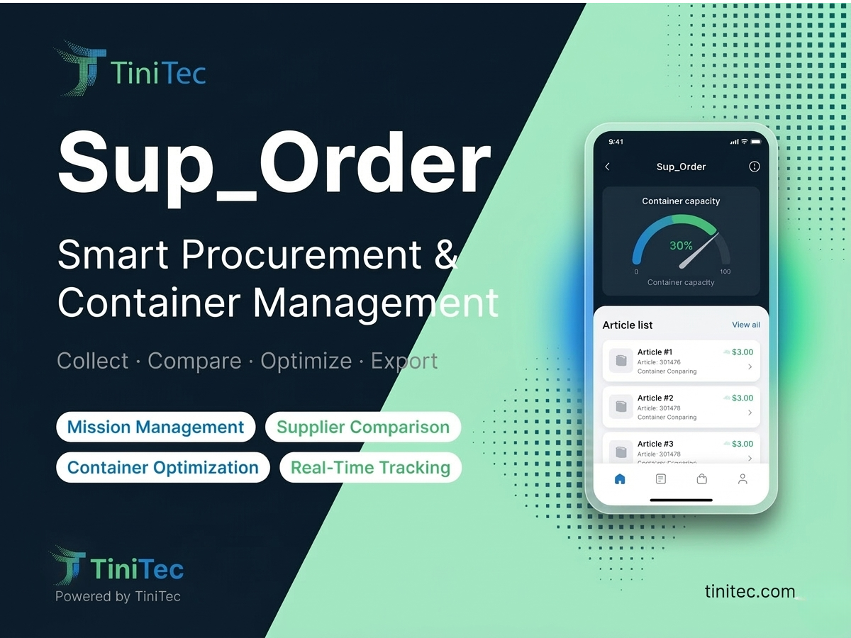 Sup-Order — Plateforme de gestion supply chain et conteneurs